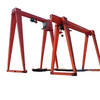 Pont roulant monopoutre MH avec palan électrique, grue portique mobile pour la manutention et le levage de matériaux en usine et entrepôt