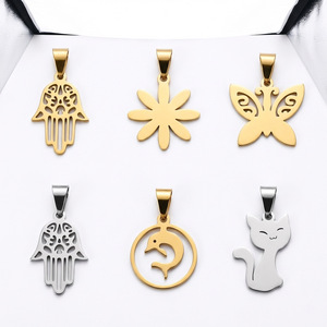 Stainless Steel <b>Themed</b> Pendant Necklace <b>Cat</b> Butterfly Animal Zodiac Fashion Jewelry <b>Gift</b> For Women Leisure Wear - Product Image 3