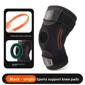 Genouillère de soutien articulée professionnelle de haute qualité pour la course à pied et le sport, avec coussinet en silicone - Product Image 1