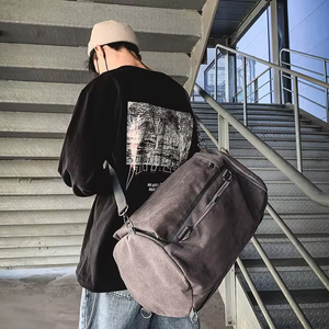 Custom Logo Canvas <b>Backpack</b> Portable Outdoor Travel Bag Waterproof Polyester Simple Leisure <b>Backpack</b> - Product Image 6