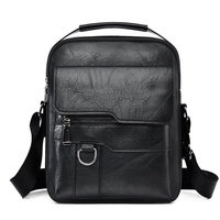 Sacs à bandoulière pour hommes de haute qualité, multifonctionnels, en PU, couleur unie, verticaux, imperméables et antivol, vente en gros