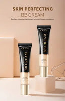 Krim BB Foundation Tahan Air Tahan Lama Full Coverage Mengecilkan Pori-Pori Memutihkan Mengontrol Minyak Mencerahkan Kulit Gelap