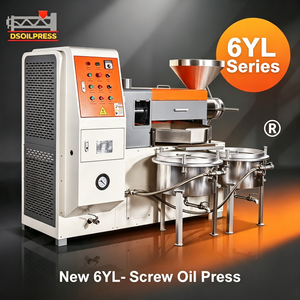 เครื่องกดน้ำมันแบบอัตโนมัติรุ่น 6YL-150IIIR แบบแถบเหล็กกล้าคาร์บอน สำหรับเมล็ดน้ำมันหลายชนิด รองรับการกดแบบเย็นและแบบร้อน - Product Image 1
