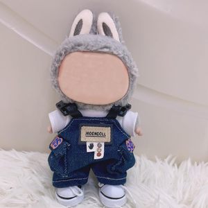 Ensemble de tenues en peluche Lububu bleu de qualité supérieure de 5 pièces pour poupée de 7 pouces (pas de poupée incluse) - Product Image 4