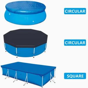Couvertures de piscine d'hiver personnalisées en PE/HDPE de qualité supérieure, durables et colorées, pour la protection des piscines hors sol. - Product Image 3