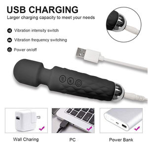 Boîte personnalisée gratuite <span class=keywords><strong>Mini</strong></span> vibrateur puissant jouets sexuels pour femme Av baguette magique vibrateurs stimulateur de Clitoris masturbateur gode jouets - Product Image 2