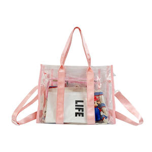 Bolsa de Playa Impermeable, Nueva Bolsa de Hombro Transparente de PVC para Mujer, Bolsa de Gelatina de Verano con una Sola Correa, Bolsa de Natación y Fitness - Product Image 4