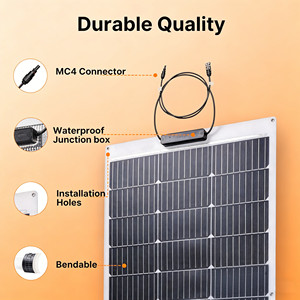 แผงโซลาร์เซลล์แบบยืดหยุ่น SENYO 30W ถึง 520W แผงโซลาร์เซลล์แบบฟิล์มบาง งอได้ ทนทาน สำหรับระบบจ่ายไฟฟ้าแบบออฟกริด - Product Image 2