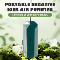 Portable Mini Negative Ion Generator 20 Million Ions/cm³ USB Rechargeable Air Purifier Ionizer for Home Car Travel