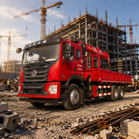 Moteur et boîte de vitesses pour camion-grue robuste Qinchang pour chantiers de construction, hauteur de levage 14,5m/16m, capacité de charge durable