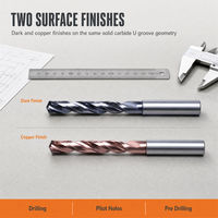 Forets à rainure en U en carbure monobloc pour usinage CNC à grande vitesse et à alimentation rapide, résistants aux vibrations, vente en gros et approvisionnement en vrac