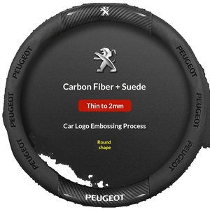Housse de volant en cuir véritable de qualité supérieure, compatible avec <span class=keywords><strong>Peugeot</strong></span> 4008 <span class=keywords><strong>308</strong></span> 408 2008 307 301 207 508 L3008 et 5008. - Product Image 5
