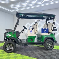 Voiture de golf électrique personnalisée en usine, 72V, 6, 8 ou 10 places, avec panneau solaire, 30-50 km/h, 90 km