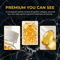 AegleWell Huile de Poisson Sauvage Oméga 3 Certifiée IFOS en Gélules Molles 1000mg 350mg EPA 250mg DHA – Soutien Cœur, Cerveau et Bien-être Quotidien