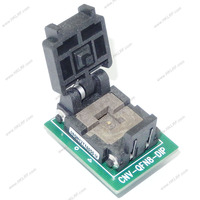 Adaptador de Programador DFN8 QFN8 a DIP8, Sockets IC DFN8 MLF8 QFN8 6*5 con Pin Central para Programación y Pruebas de Chips IC