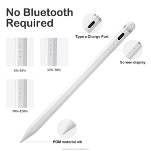 Nouveau stylet de charge plus rapide pour le 1er et le <span class=keywords><strong>2ème</strong></span> <span class=keywords><strong>Apple</strong></span> iPad avec métal et matière plastique avec rejet de la paume - Product Image 2