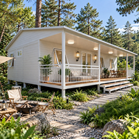 Maison Modulaire de Luxe pour le Glamping en Forêt et les Rétires de Camping, Facile à Installer avec Aménagement Intérieur Personnalisé et Vie Confortable