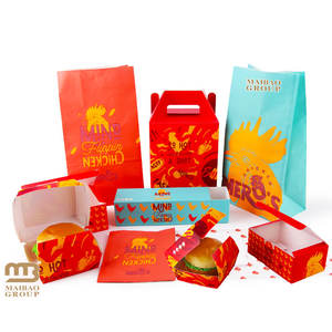 Kore kağıt Hot Dog gitmek için fransız kızarmış tavuk karton Burger kutusu baskı Fast Food ambalaj, kızarmış tavuk kutusu - Product Image 5