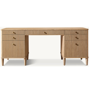 Bureau <span class=keywords><strong>d</strong></span>'étude Rhoohill personnalisé en bois massif avec tiroirs pour chambres, bureaux à domicile et chambres <span class=keywords><strong>d</strong></span>'hôtel - Product Image 4
