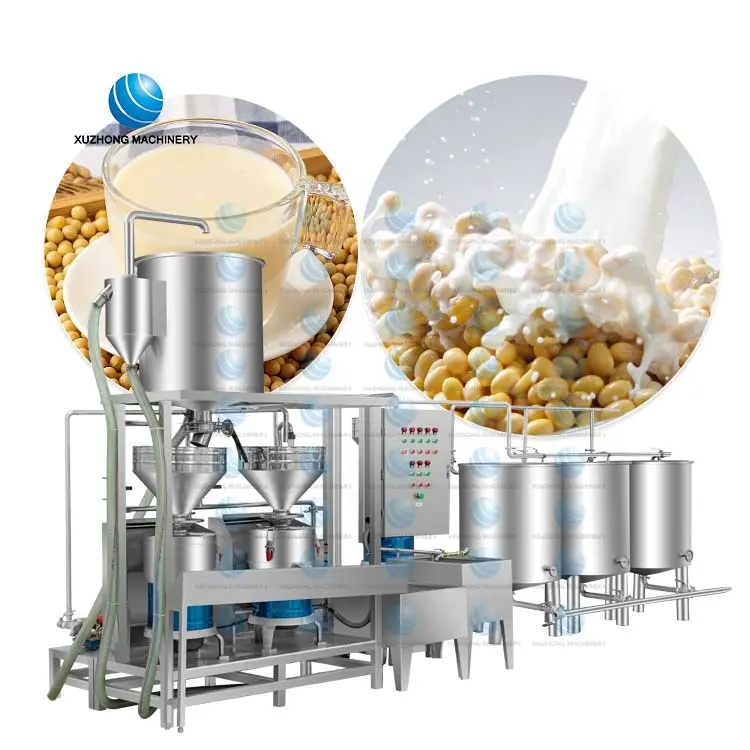 ステンレス鋼大豆牛乳生産ライン商業用大豆牛乳製造機大豆牛乳豆製品加工機械