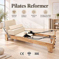 Lit de Pilates Reformer Commercial en Bois de Chêne pour Studio