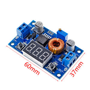 XL4015 5A daya tinggi 75W DC-DC modul Step-down yang dapat disesuaikan modul catu daya Voltmeter LED - Product Image 4