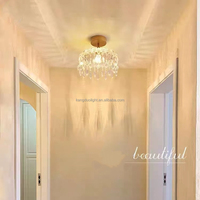 Plafonnier LED moderne en fer de luxe léger avec lumière blanche froide pour couloir et allée (AC 85-265V)