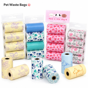 Sacchetti per Escrementi di Cane Rinforzati, Profumati, Biodegradabili, Carini, per la Raccolta dei Rifiuti degli Animali Domestici - Product Image 1