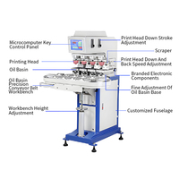 Machine d'impression à quatre couleurs de type bande transporteuse à cuve à huile avec moteur servo à chargement et déchargement automatiques, boîtier en plastique pour capuchon de jouet