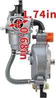 Kit de conversión de combustible dual de carburador para Honda GX160 GX200 168F 170F 2KW-2.8KW motor generador LPG gasolina Carb Assembly