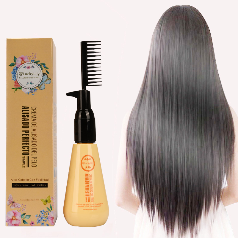 China Manufacturer Best Hair Straightening Cream With Comb Private Label Natural Hair Straightening Hair Relaxer Cream