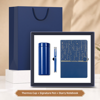 Coffret Cadeau d'Entreprise 3-en-1 : Gobelet Isotherme, Carnet Étoilé et Stylo – Idéal pour Souvenir d'Entreprise, Cadeau pour Employés et Clients
