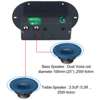 Modul Amplifier Digital Kelas D VIRE 6-10 Inch untuk Mobil, Subwoofer Terpasang di Mobil, Papan Amplifier Audio Bluetooth