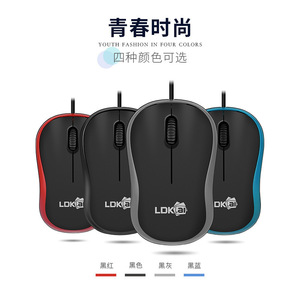 เมาส์ออปติคอลแบบมีสาย Ldk.ai 3 ปุ่ม USB สำหรับมือขวา สำหรับเดสก์ท็อป แล็ปท็อป เล่นเกม ใช้ในสำนักงาน - Product Image 3