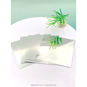 Wholesale 0.25mm Self Adhesive <b>Acrylic</b> <b>Mirror</b> Sheets 100x100mm Flexible Cuttable Safety <b>Mirror</b> for Kids Crafts Science - Product Image 1