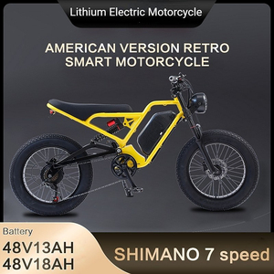 Motocicleta Todoterreno de Alta Velocidad para Caza, Nueva, Estilo Vintage, Cruiser Deportiva, 1500W, Neumáticos Anchos 20x4.0, 48V - Product Image 3