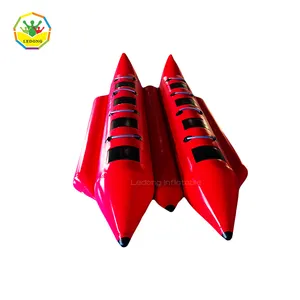 Inflatable flyfish 8 व्यक्ति केले नाव/Inflatable केले रबड़ की नाव/inflatable केले नाव बिक्री के लिए अस्थायी पानी खिलौना