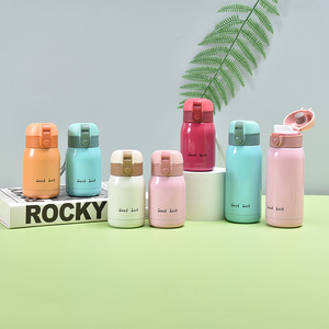 Good Luck Mini Stainless Steel <b>Insulated</b> <b>Mug</b> 304 Portable Pop-Up Travel Bottle Round Cute Compact Design - Product Image 1