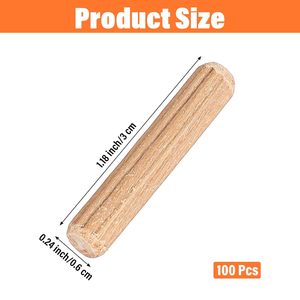Juego <span class=keywords><strong>de</strong></span> Clavijas <span class=keywords><strong>de</strong></span> <span class=keywords><strong>Madera</strong></span> <span class=keywords><strong>de</strong></span> Primera Calidad - Varillas <span class=keywords><strong>de</strong></span> <span class=keywords><strong>Madera</strong></span> <span class=keywords><strong>de</strong></span> Abedul <span class=keywords><strong>de</strong></span> Varios Tamaños y Clavijas Ranuradas para Muebles, Manualidades y Trabajos <span class=keywords><strong>de</strong></span> <span class=keywords><strong>Madera</strong></span> - Product Image 2