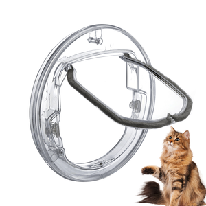 Porte moderne à 4 voies verrouillable et silencieuse pour chat et chien avec design contemporain - Product Image 1