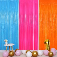 Vente chaude 1.2m Macaron pluie rideau coloré fête Photo fond pour anniversaire mariage lieu fête des pères décoration de mariage