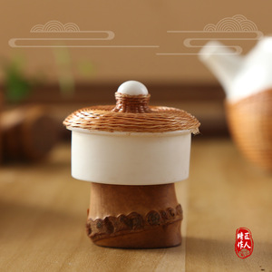 Handmade Chinese Bamboo Lidded <b>Tea</b> Bowl Traditional Style With Lid For Kung Fu <b>Tea</b> <b>Set</b> Afternoon <b>Tea</b> Use - Product Image 1