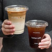 Gobelets jetables en plastique pour smoothie froid de 12oz 16oz personnalisés en usine avec logo