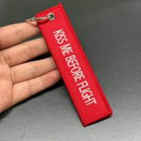 Porte-clés brodé double face personnalisé pour sac à dos, voiture et projets de bricolage Porte-clés et mousquetons promotionnels