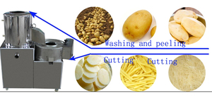 Machine électrique à couper les pommes de terre, petite machine à nettoyer et à découper les pommes de terre en spirale, machine à couper les frites, capacité de 300 kg/h à 500 kg/h - Product Image 3