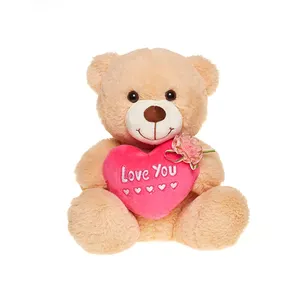 Toptan sevgililer seni seviyorum peluş oyuncak sevgililer günü mini ayı sarılmak kalp oyuncak ayılar
