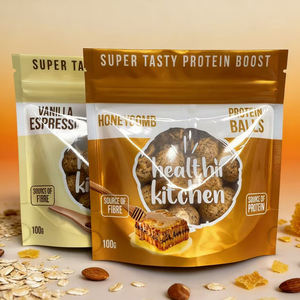 Bolsa de Plástico Mylar con Cierre Hermético y Ventana, Personalizable, para Alimentos, Galletas y Productos de Panadería - Product Image 1