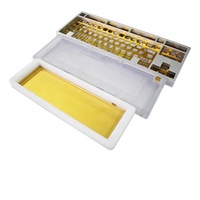 Clavier électronique CNC sur mesure, anodisation multicolore de précision, sablage, 109 104 101 87 touches, brochage par électroérosion à fil d'acier inoxydable