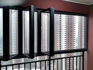 Cửa sổ gấp không khung cửa sổ gấp ngang cửa sổ gấp cửa sổ ban công gấp - Product Image 3