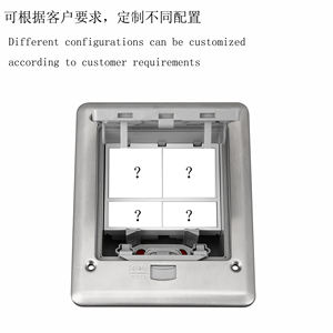 <span class=keywords><strong>Prise</strong></span> de courant au sol en acier inoxydable personnalisée en usine, étanche IP66, intérieure et extérieure, <span class=keywords><strong>prise</strong></span> de courant intégrée de norme européenne - Product Image 5